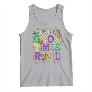 Mardi Gras Let The Good Times Roll Tank Top Funny Carnival TS11 Athletic Heather Print Your Wear