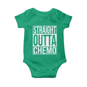 Straight Outta Chemo Baby Onesie Funny Battle Cancer Gift TS11 Irish Green Print Your Wear