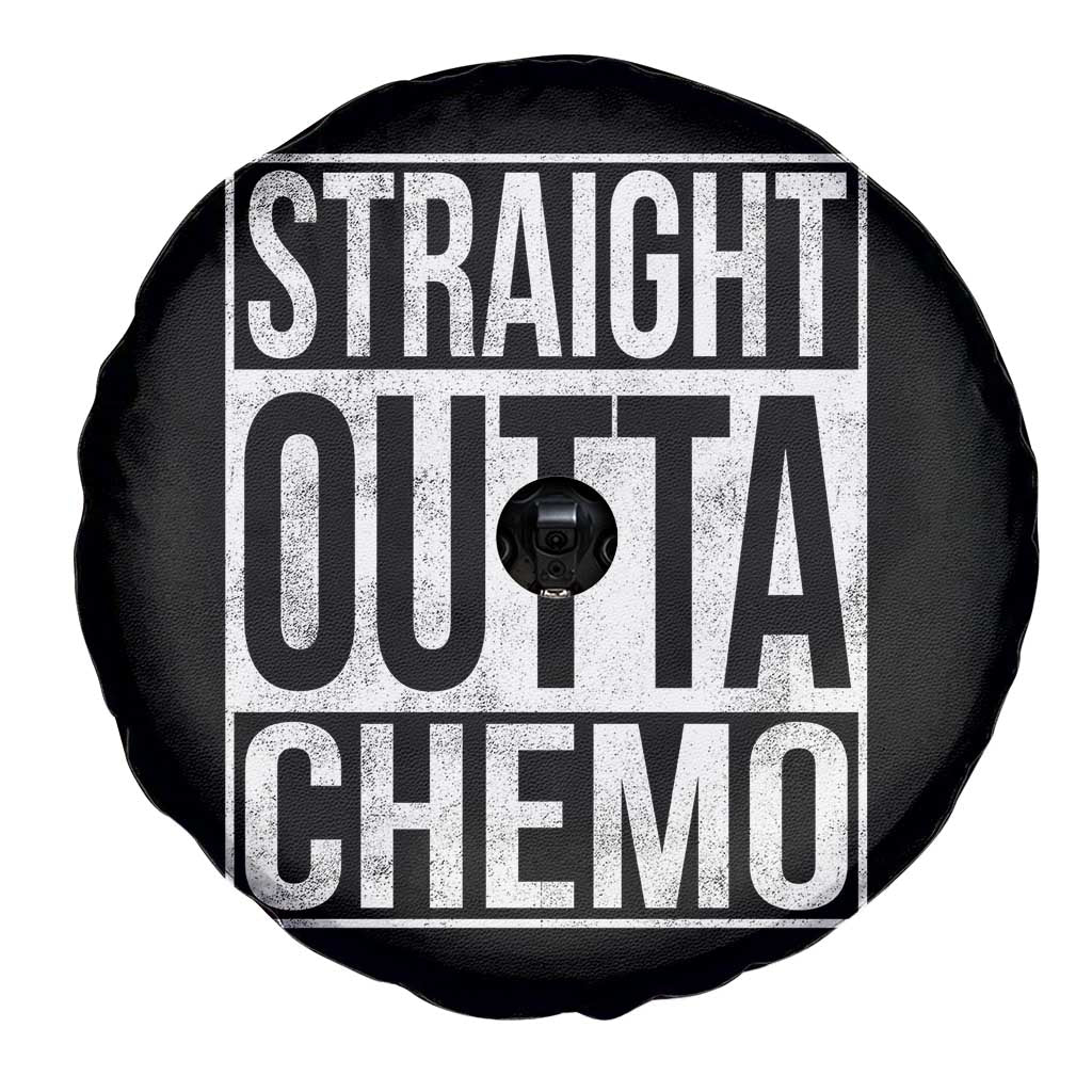 Straight Outta Chemo Spare Tire Cover Funny Battle Cancer Gift TS11 Print Your Wear