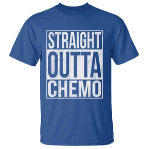 Straight Outta Chemo T Shirt Funny Battle Cancer Gift TS11 Royal Blue Print Your Wear