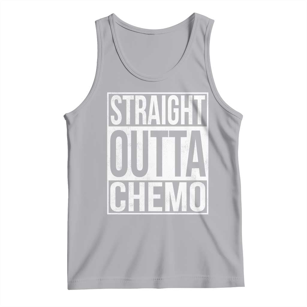 Straight Outta Chemo Tank Top Funny Battle Cancer Gift TS11 Athletic Heather Print Your Wear