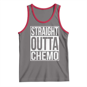 Straight Outta Chemo Tank Top Funny Battle Cancer Gift TS11 Deep Heather Red Print Your Wear