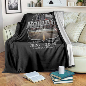 US Route 69 Centennial Celebration Throw Blanket Highway Road 100 Years Anniversary American Flag TS11 Print Your Wear