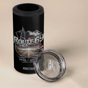 US Route 69 Centennial Celebration 4 in 1 Can Cooler Tumbler Highway Road 100 Years Anniversary American Flag TS11 Print Your Wear