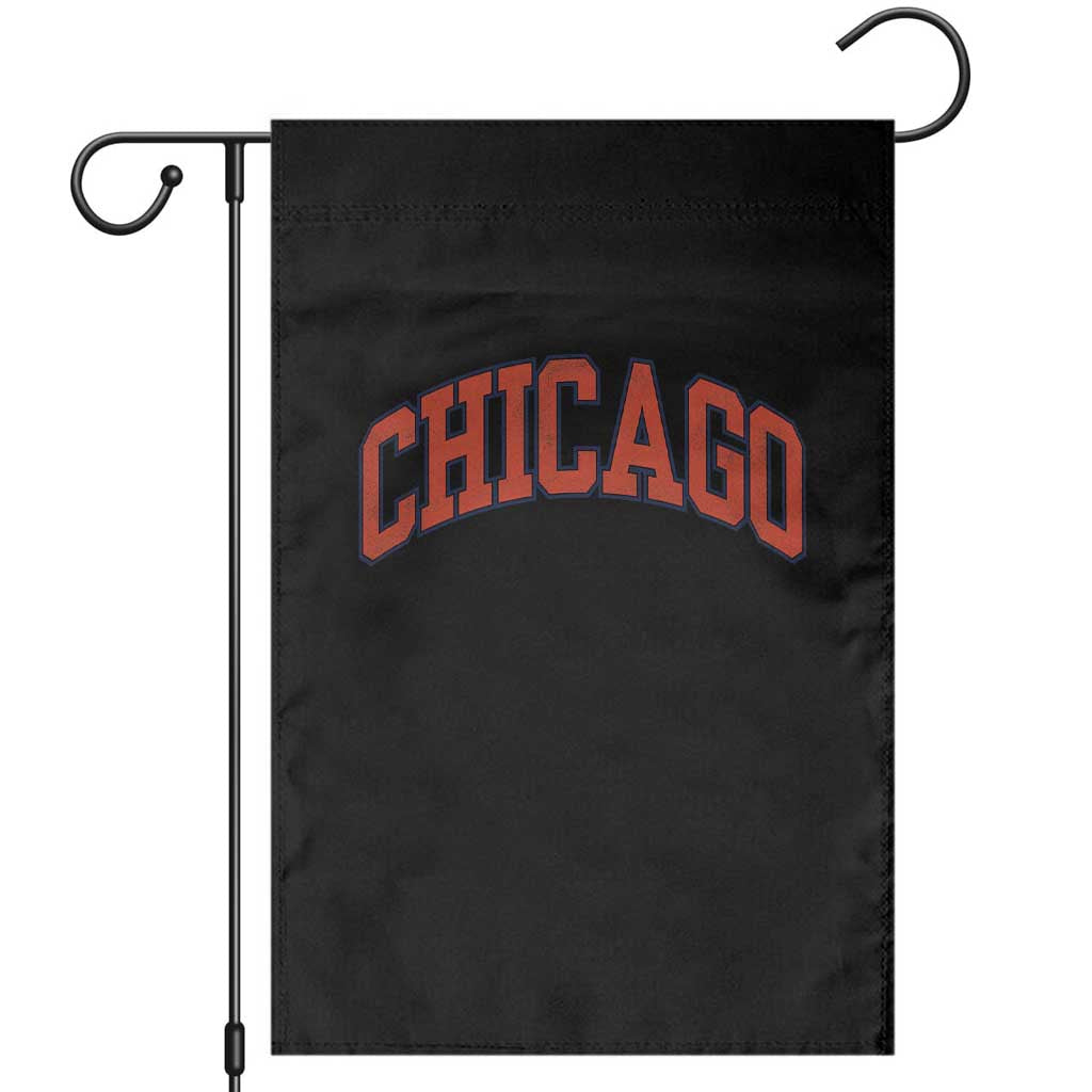 Chicago Pride Illinois IL Vintage Sports Orange Design Garden Flag TS11 Black Print Your Wear