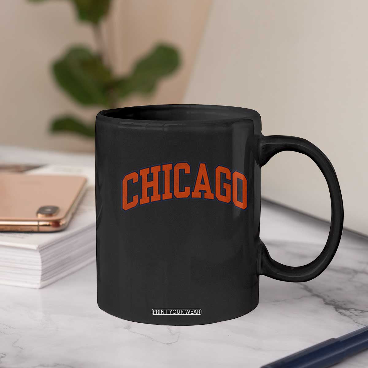 Chicago Pride Illinois IL Vintage Sports Orange Design Coffee Mug TS11 Print Your Wear