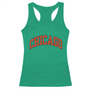 Chicago Pride Illinois IL Vintage Sports Orange Design Racerback Tank Top TS11 Irish Green Print Your Wear