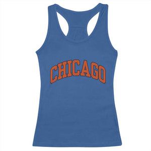 Chicago Pride Illinois IL Vintage Sports Orange Design Racerback Tank Top TS11 Royal Blue Print Your Wear