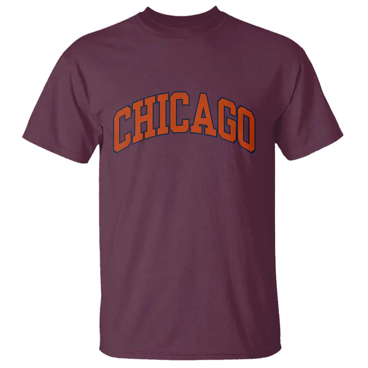 Chicago Pride Illinois IL Vintage Sports Orange Design T Shirt TS11 Maroon Print Your Wear