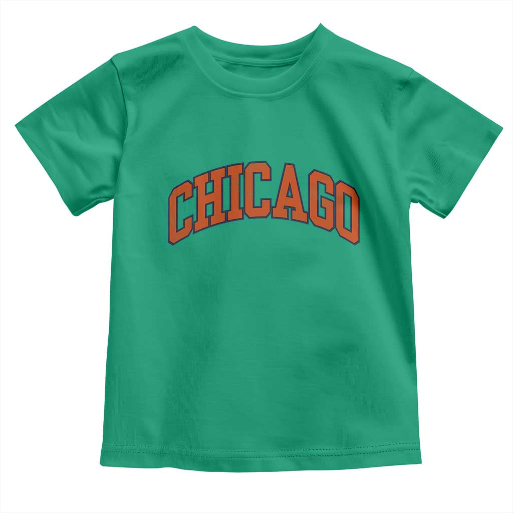 Chicago Pride Illinois IL Vintage Sports Orange Design Toddler T Shirt TS11 Irish Green Print Your Wear
