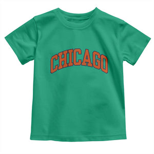 Chicago Pride Illinois IL Vintage Sports Orange Design Toddler T Shirt TS11 Irish Green Print Your Wear
