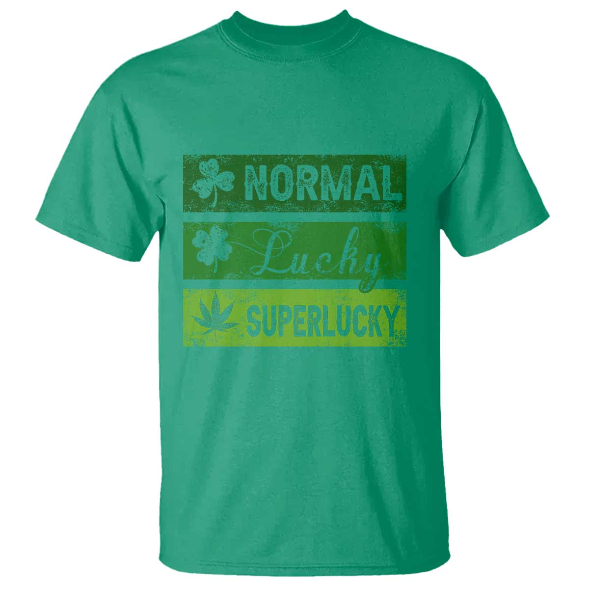 Funny St Patrick's Day Cannabis Weed T Shirt Normal Shamrock Lucky Clover Super Lucky Weed TS11 Irish Green Print Your Wear