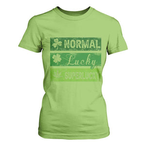 Funny St Patrick's Day Cannabis Weed T Shirt For Women Normal Shamrock Lucky Clover Super Lucky Weed TS11 Lime Print Your Wear