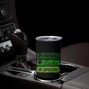 Funny St Patrick's Day Cannabis Weed Tumbler Cup Normal Shamrock Lucky Clover Super Lucky Weed TS11 Print Your Wear