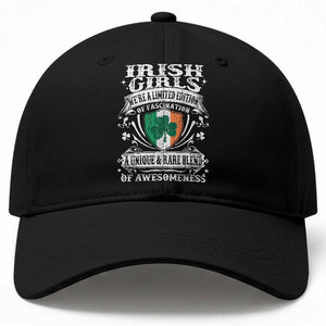 Funny Irish Girls Baseball Cap We're A Limited Edition Of Fascination Irish Pride Shamrock TS11 Print Your Wear