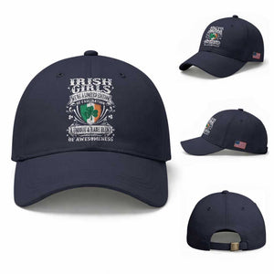Funny Irish Girls Baseball Cap We're A Limited Edition Of Fascination Irish Pride Shamrock TS11 Baseball Cap Universal Fit Navy Print Your Wear
