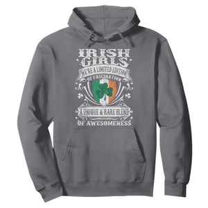 Funny Irish Girls Hoodie We're A Limited Edition Of Fascination Irish Pride Shamrock TS11 Charcoal Print Your Wear