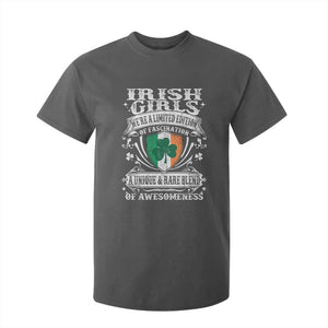 Funny Irish Girls T Shirt For Kid We're A Limited Edition Of Fascination Irish Pride Shamrock TS11 Dark Heather Print Your Wear