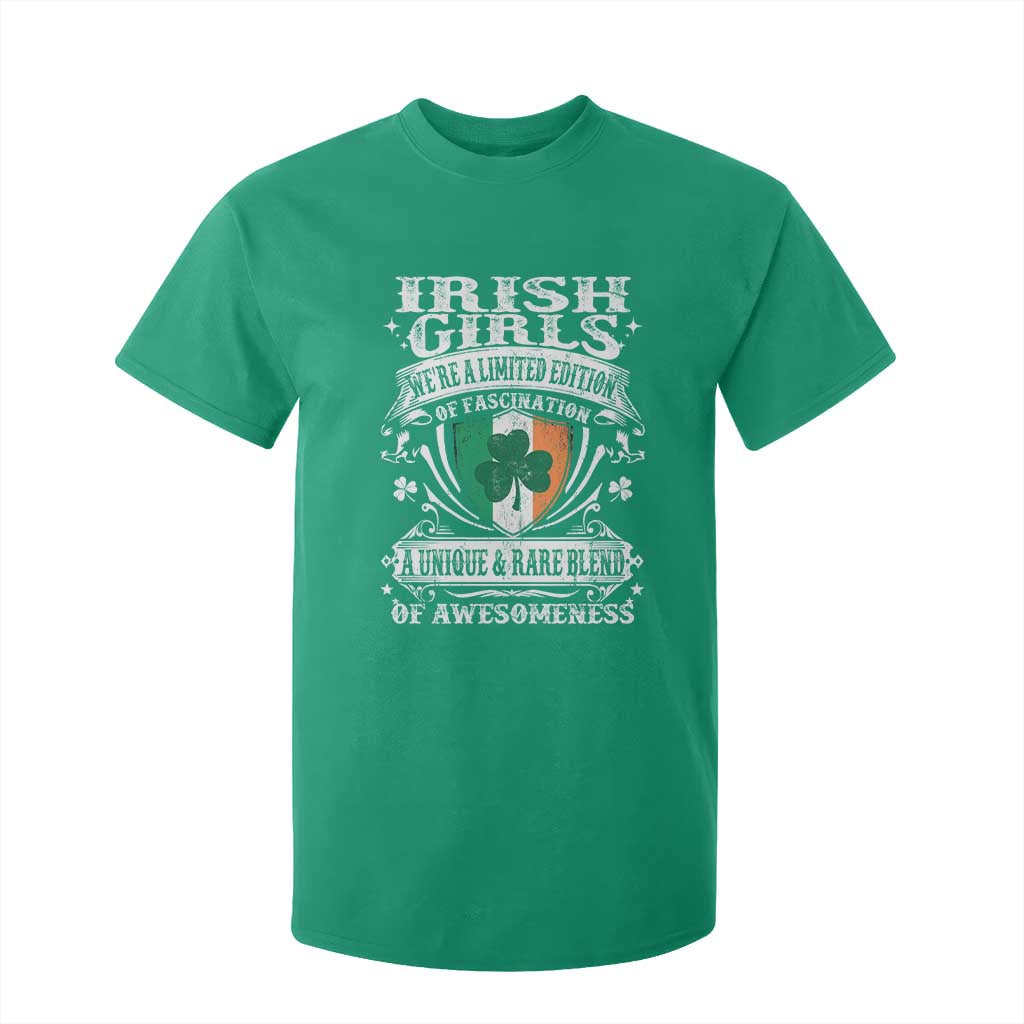 Funny Irish Girls T Shirt For Kid We're A Limited Edition Of Fascination Irish Pride Shamrock TS11 Irish Green Print Your Wear