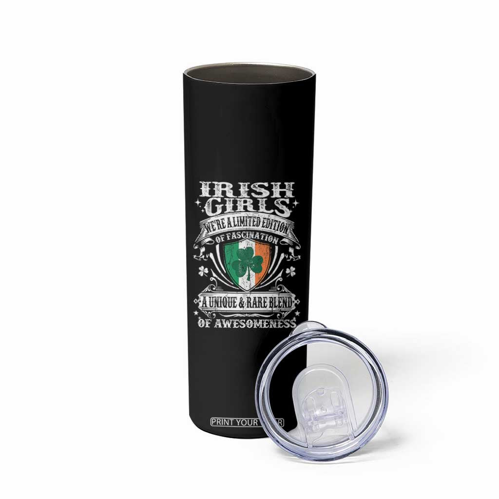 Funny Irish Girls Skinny Tumbler We're A Limited Edition Of Fascination Irish Pride Shamrock TS11 Print Your Wear