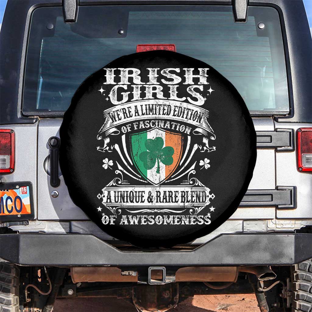 Funny Irish Girls Spare Tire Cover We're A Limited Edition Of Fascination Irish Pride Shamrock TS11 No hole Black Print Your Wear