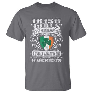 Funny Irish Girls T Shirt We're A Limited Edition Of Fascination Irish Pride Shamrock TS11 Charcoal Print Your Wear