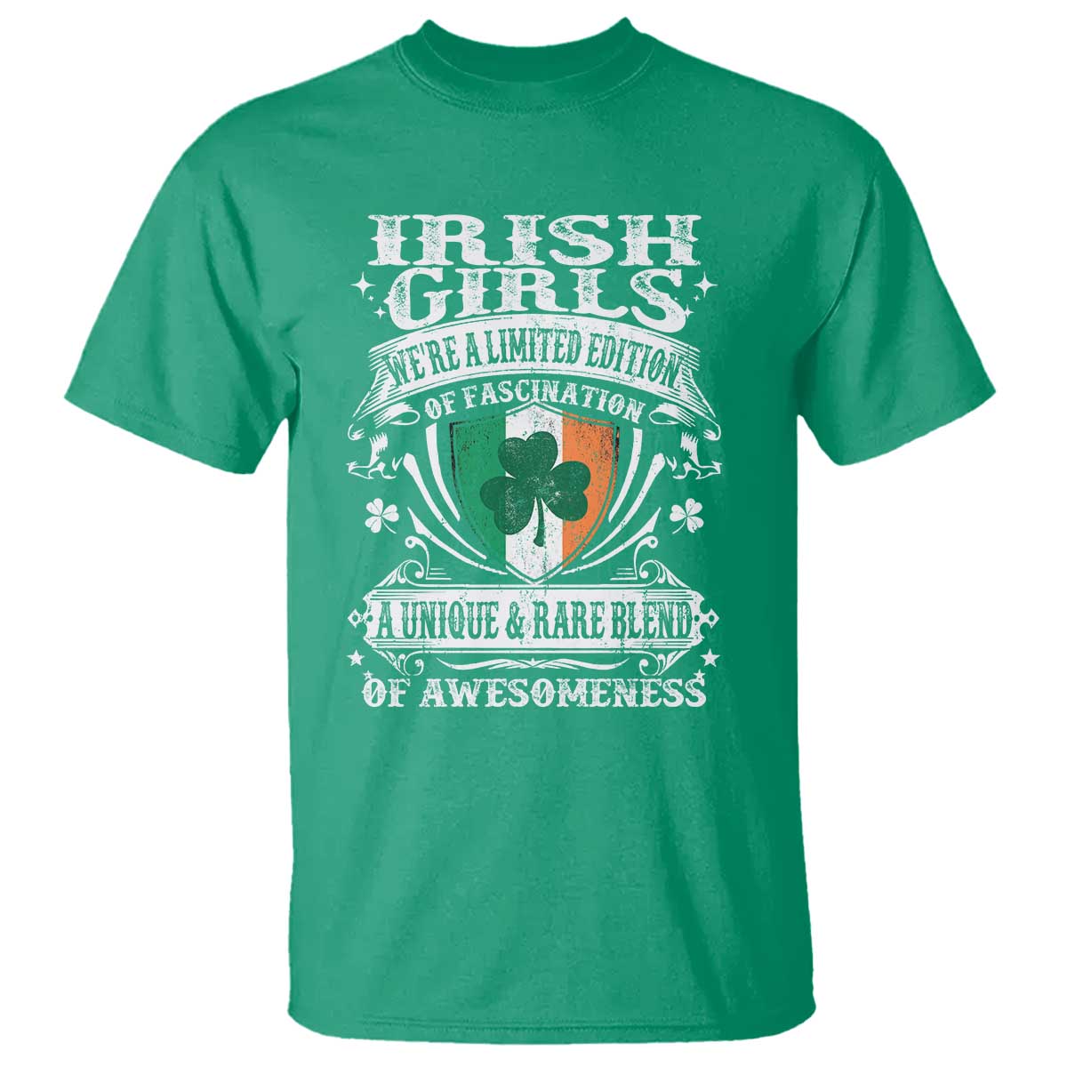 Funny Irish Girls T Shirt We're A Limited Edition Of Fascination Irish Pride Shamrock TS11 Irish Green Print Your Wear