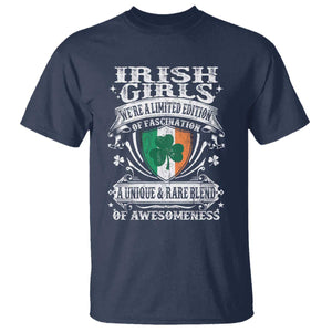 Funny Irish Girls T Shirt We're A Limited Edition Of Fascination Irish Pride Shamrock TS11 Navy Print Your Wear