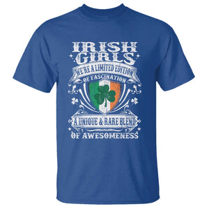 Funny Irish Girls T Shirt We're A Limited Edition Of Fascination Irish Pride Shamrock TS11 Royal Blue Print Your Wear