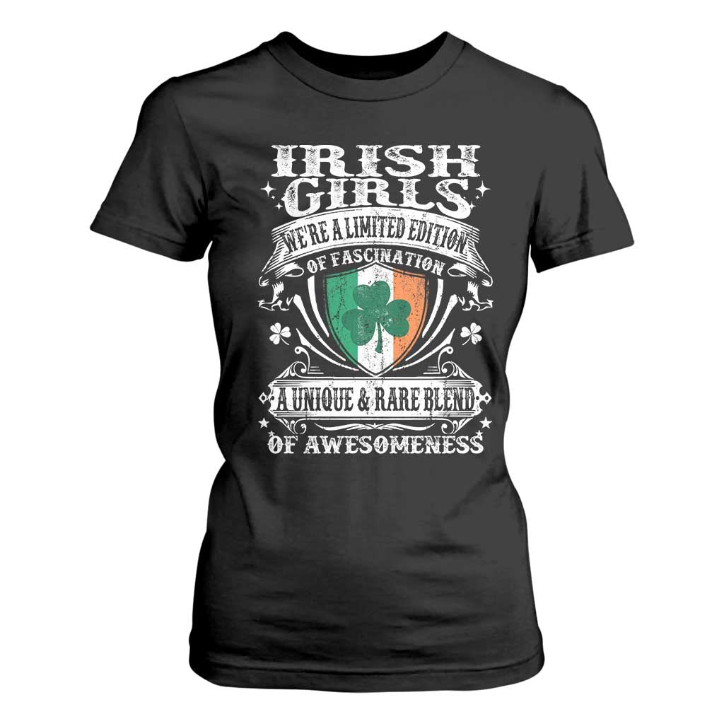 Funny Irish Girls T Shirt For Women We're A Limited Edition Of Fascination Irish Pride Shamrock TS11 Black Print Your Wear