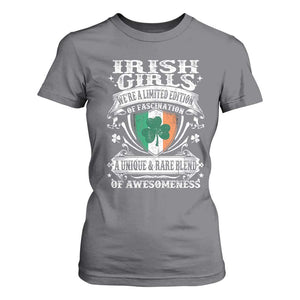 Funny Irish Girls T Shirt For Women We're A Limited Edition Of Fascination Irish Pride Shamrock TS11 Charcoal Print Your Wear
