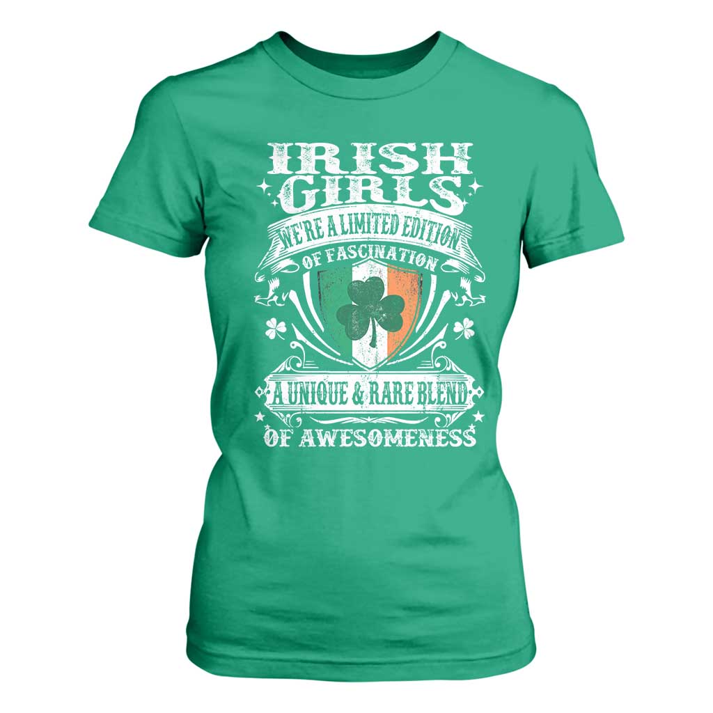 Funny Irish Girls T Shirt For Women We're A Limited Edition Of Fascination Irish Pride Shamrock TS11 Irish Green Print Your Wear