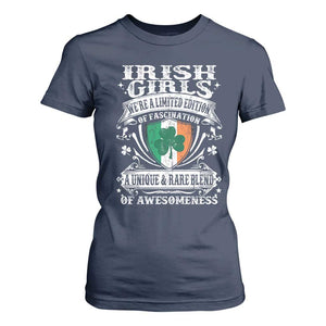 Funny Irish Girls T Shirt For Women We're A Limited Edition Of Fascination Irish Pride Shamrock TS11 Navy Print Your Wear