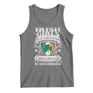 Funny Irish Girls Tank Top We're A Limited Edition Of Fascination Irish Pride Shamrock TS11 Black Heather Print Your Wear