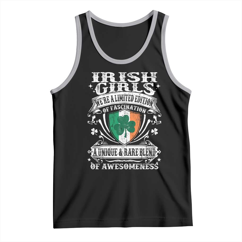 Funny Irish Girls Tank Top We're A Limited Edition Of Fascination Irish Pride Shamrock TS11 Black Athletic Heather Print Your Wear