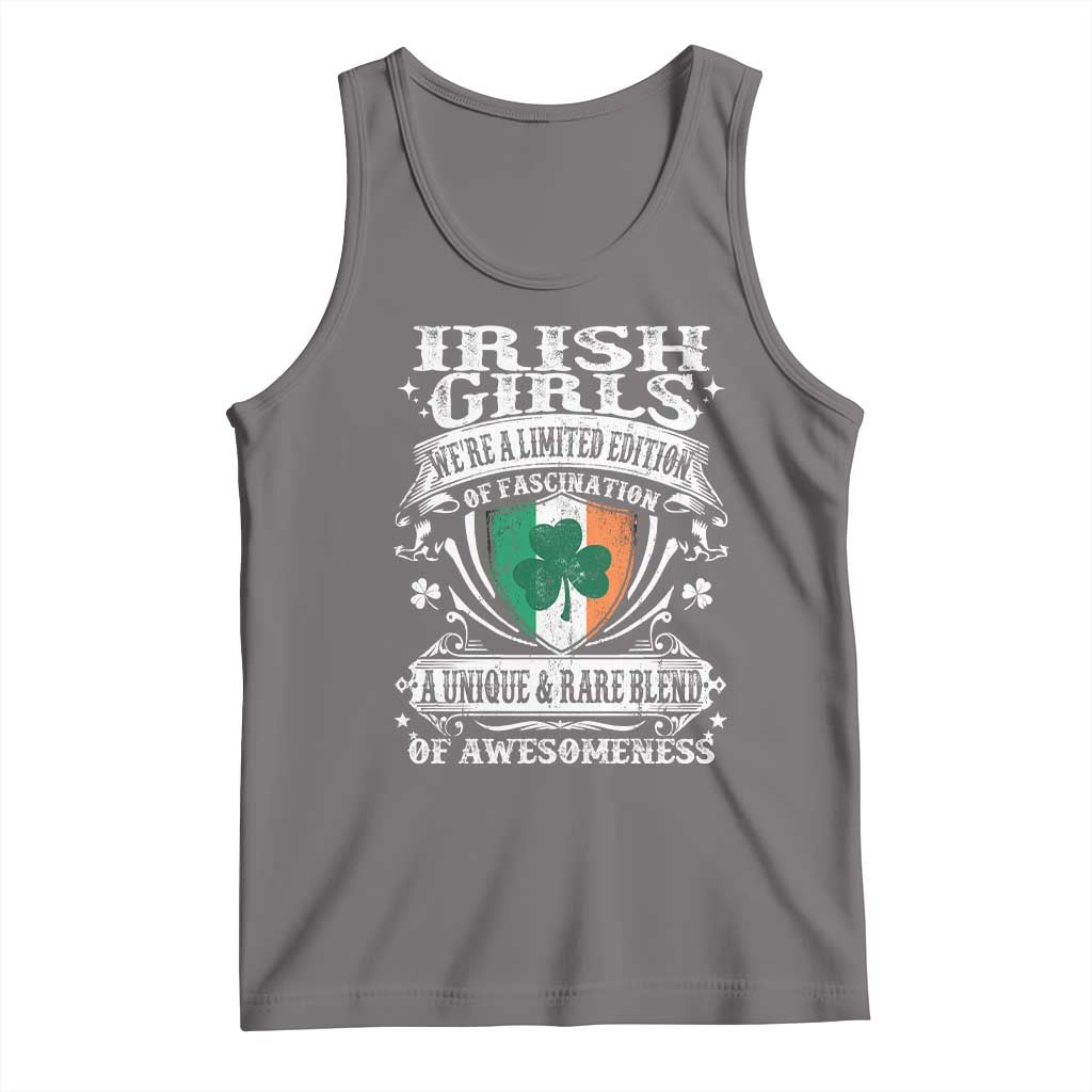 Funny Irish Girls Tank Top We're A Limited Edition Of Fascination Irish Pride Shamrock TS11 Deep Heather Print Your Wear