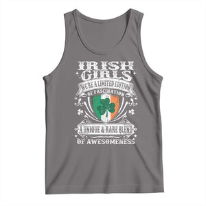 Funny Irish Girls Tank Top We're A Limited Edition Of Fascination Irish Pride Shamrock TS11 Deep Heather Print Your Wear