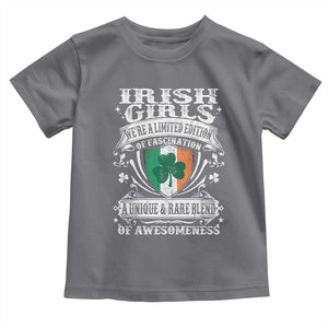 Funny Irish Girls Toddler T Shirt We're A Limited Edition Of Fascination Irish Pride Shamrock TS11 Charcoal Print Your Wear