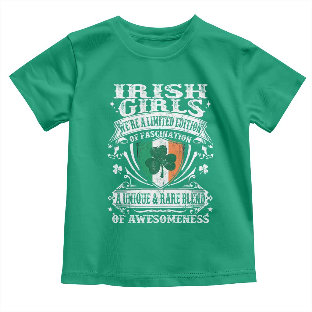 Funny Irish Girls Toddler T Shirt We're A Limited Edition Of Fascination Irish Pride Shamrock TS11 Irish Green Print Your Wear