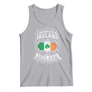Funny I May Not Live In Ireland But Ireland Is Where My Heart Belongs Tank Top TS11 Athletic Heather Print Your Wear