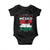 Golfo De Mexico EST 1550 Baby Onesie Vintage Mexican Flag Palm Tree TS11 Black Print Your Wear