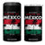 Golfo De Mexico EST 1550 4 in 1 Can Cooler Tumbler Vintage Mexican Flag Palm Tree TS11 One Size: 16 oz Black Print Your Wear
