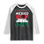 Golfo De Mexico EST 1550 Raglan Shirt Vintage Mexican Flag Palm Tree TS11 Black White Print Your Wear