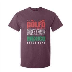 Gulf Of Mexico El Golfo De México T Shirt For Kid Beach Palm Tree TS11 Maroon Print Your Wear