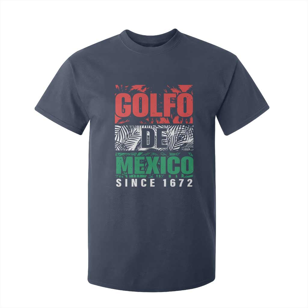 Gulf Of Mexico El Golfo De México T Shirt For Kid Beach Palm Tree TS11 Navy Print Your Wear