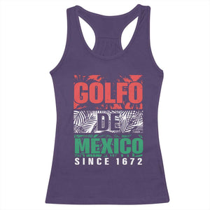 Gulf Of Mexico El Golfo De México Racerback Tank Top Beach Palm Tree TS11 Purple Print Your Wear