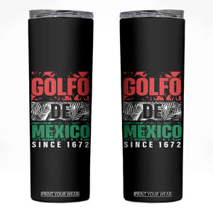 Gulf Of Mexico El Golfo De México Skinny Tumbler Beach Palm Tree TS11 Black Print Your Wear