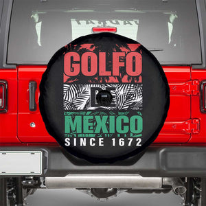 Gulf Of Mexico El Golfo De México Spare Tire Cover Beach Palm Tree TS11 Black Print Your Wear