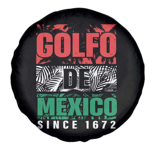 Gulf Of Mexico El Golfo De México Spare Tire Cover Beach Palm Tree TS11 Print Your Wear
