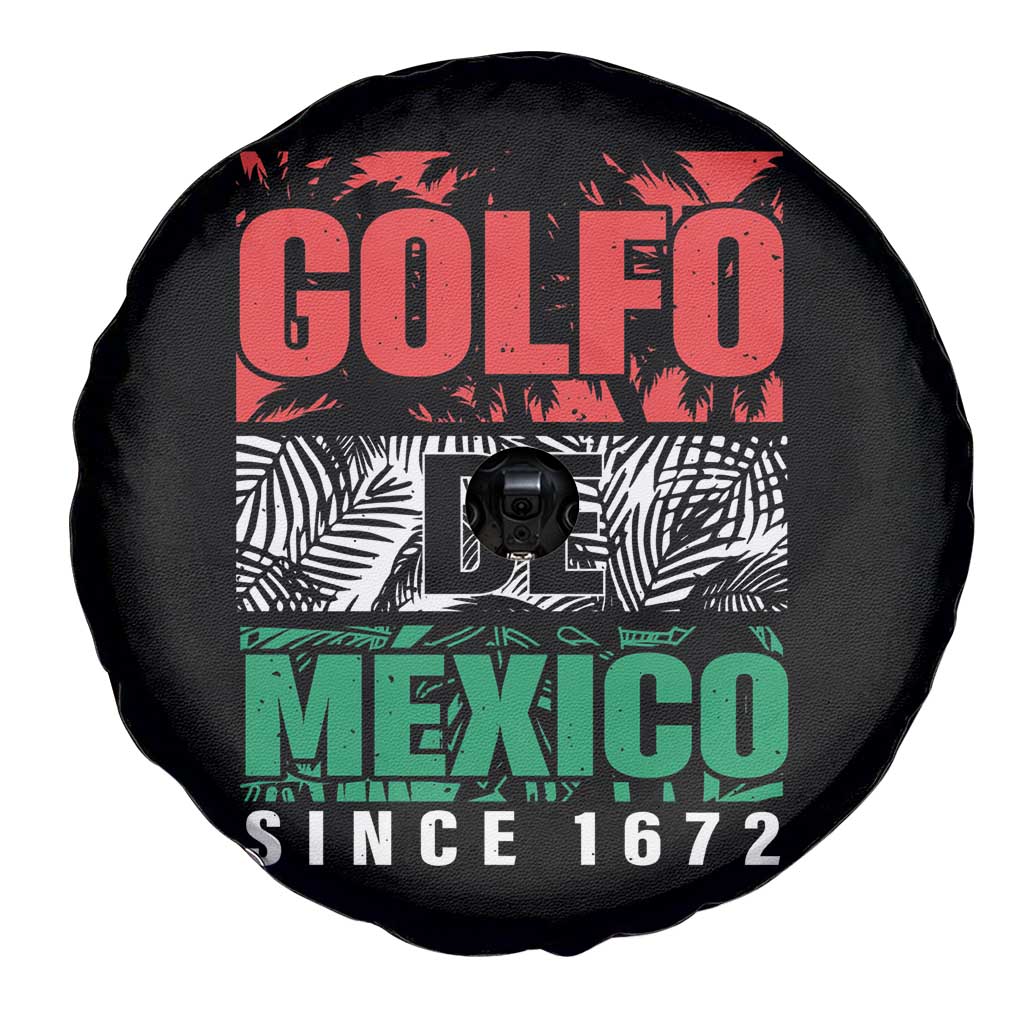 Gulf Of Mexico El Golfo De México Spare Tire Cover Beach Palm Tree TS11 Print Your Wear